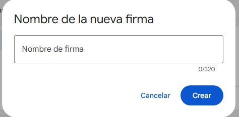 nombre de la firma